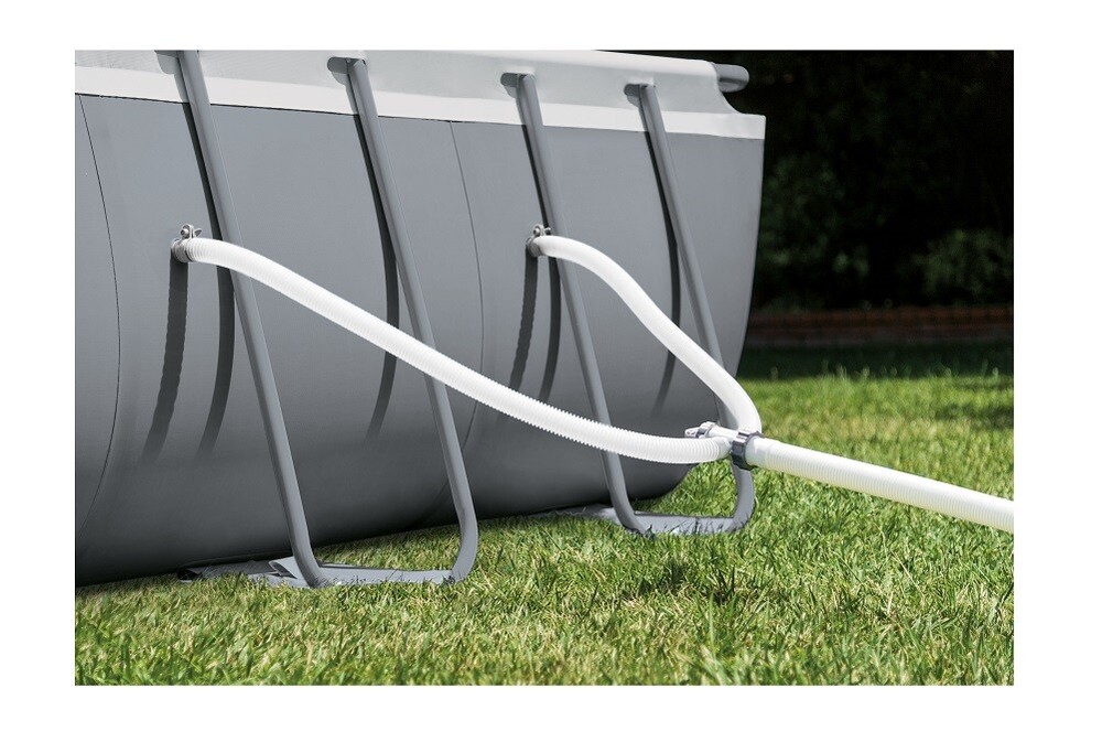 Intex 18ft X 9ft X 52in Ultra XTR Rectangular Pool Set with Sand Filter Pump Lad