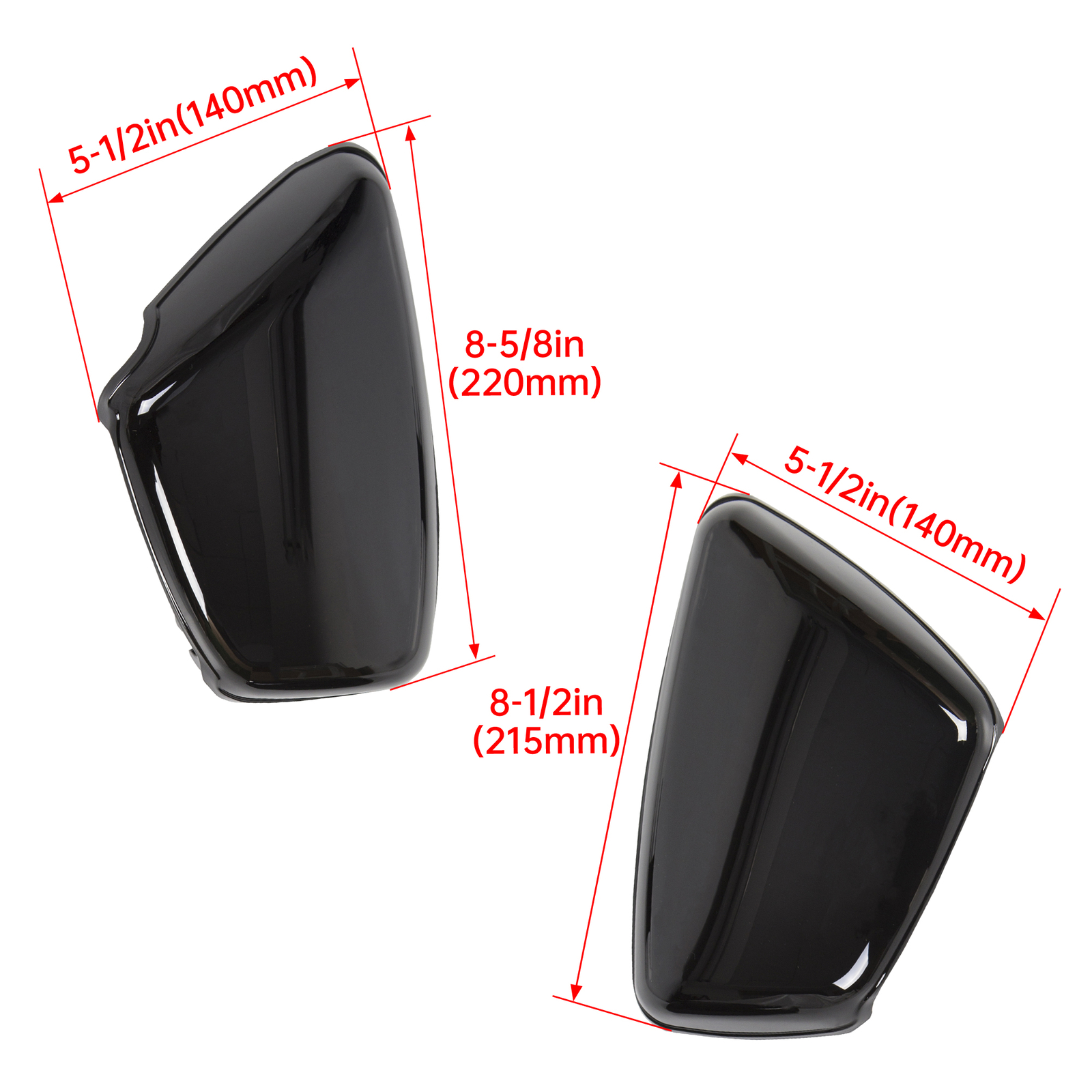 For Yamaha 1984-up XV700 750 1000 1100 Virago Side Panel Battery Cover Black