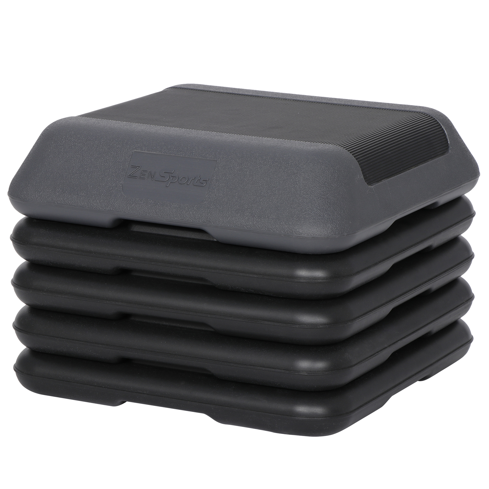 Adjustable Aerobic Step Exercise Platform Nonslip with 4 Risers Indoor Gym Home