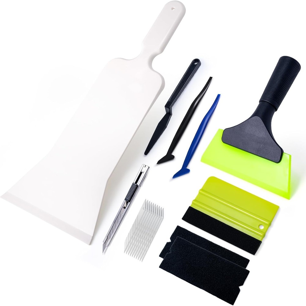 Bulldozer Squeee Window Tint Kit, Car Squeee for Windshields,