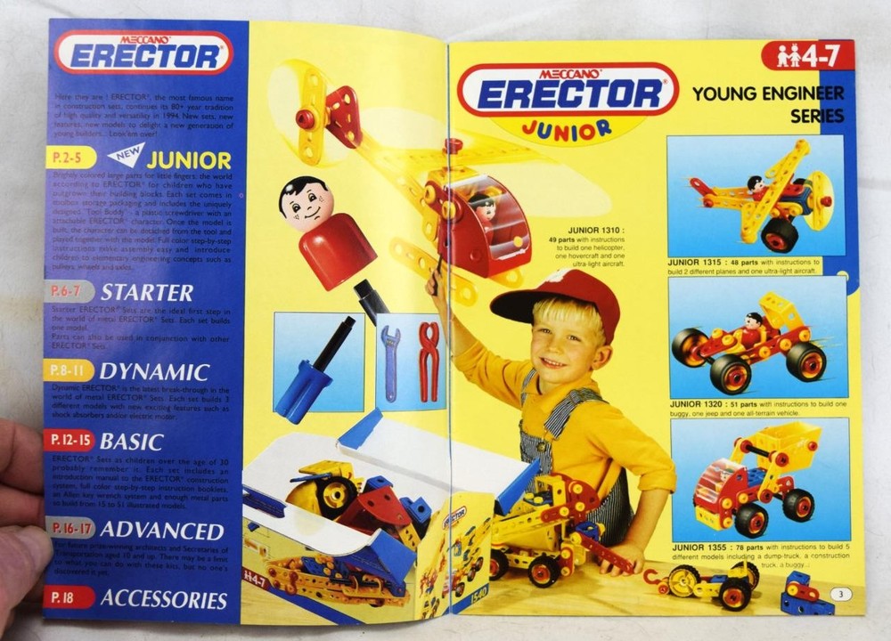 1993 Meccano Erector Catalog Booklet