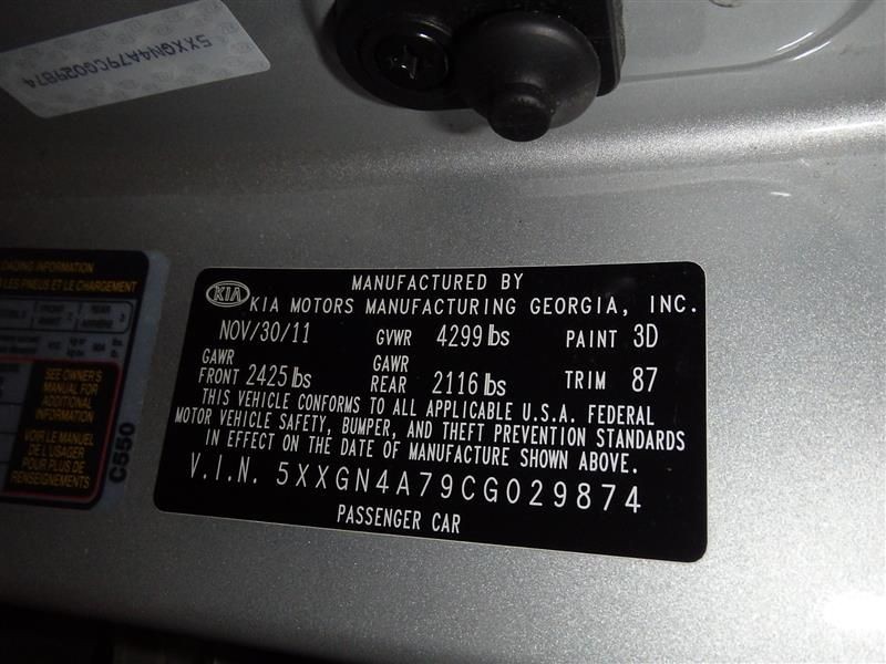 Kia Optima 2012 Front Temperature Control 972502T100CA 7927