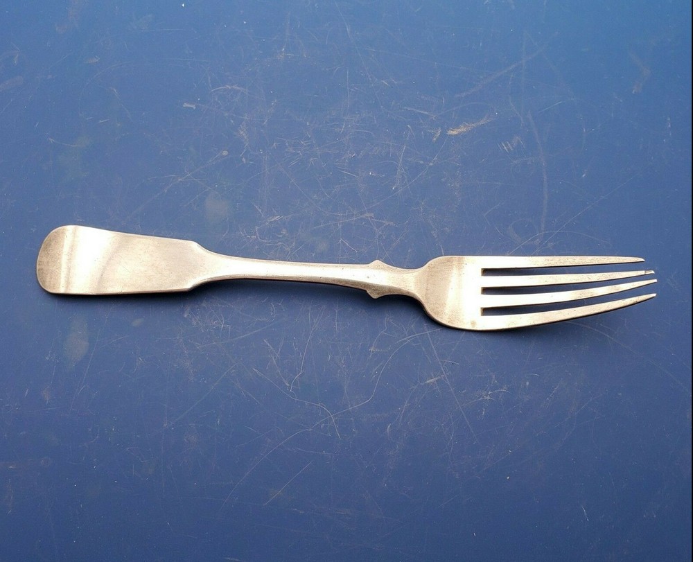 Russian 84 Silver Fiddle Dinner Fork