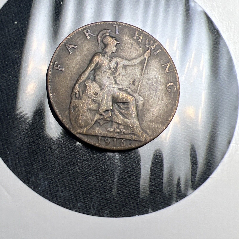1916 Great Britain Farthing X1621