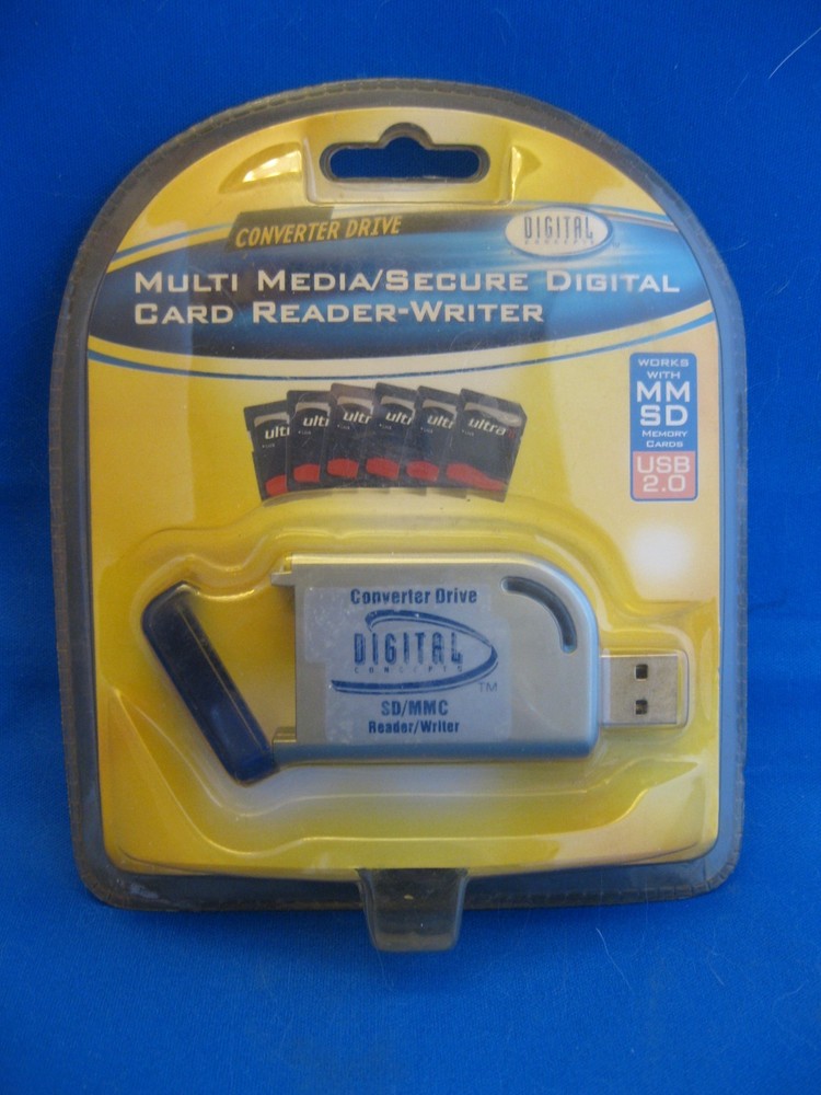DIGITAL CONCEPTS MULTI MEDIA/SECURE DIGITAL USB 2.0 SDHC&MMSD CARD READER/WRITER