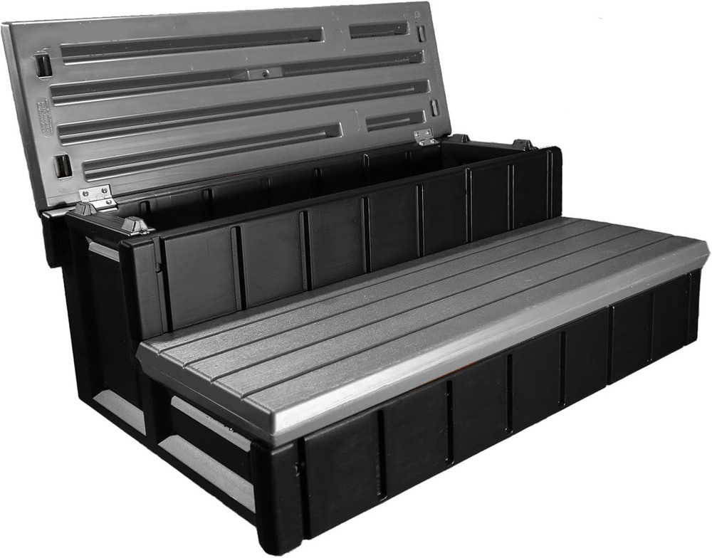Stylish Deep Grey Storage Step - Perfect for Organizing Your Space!
