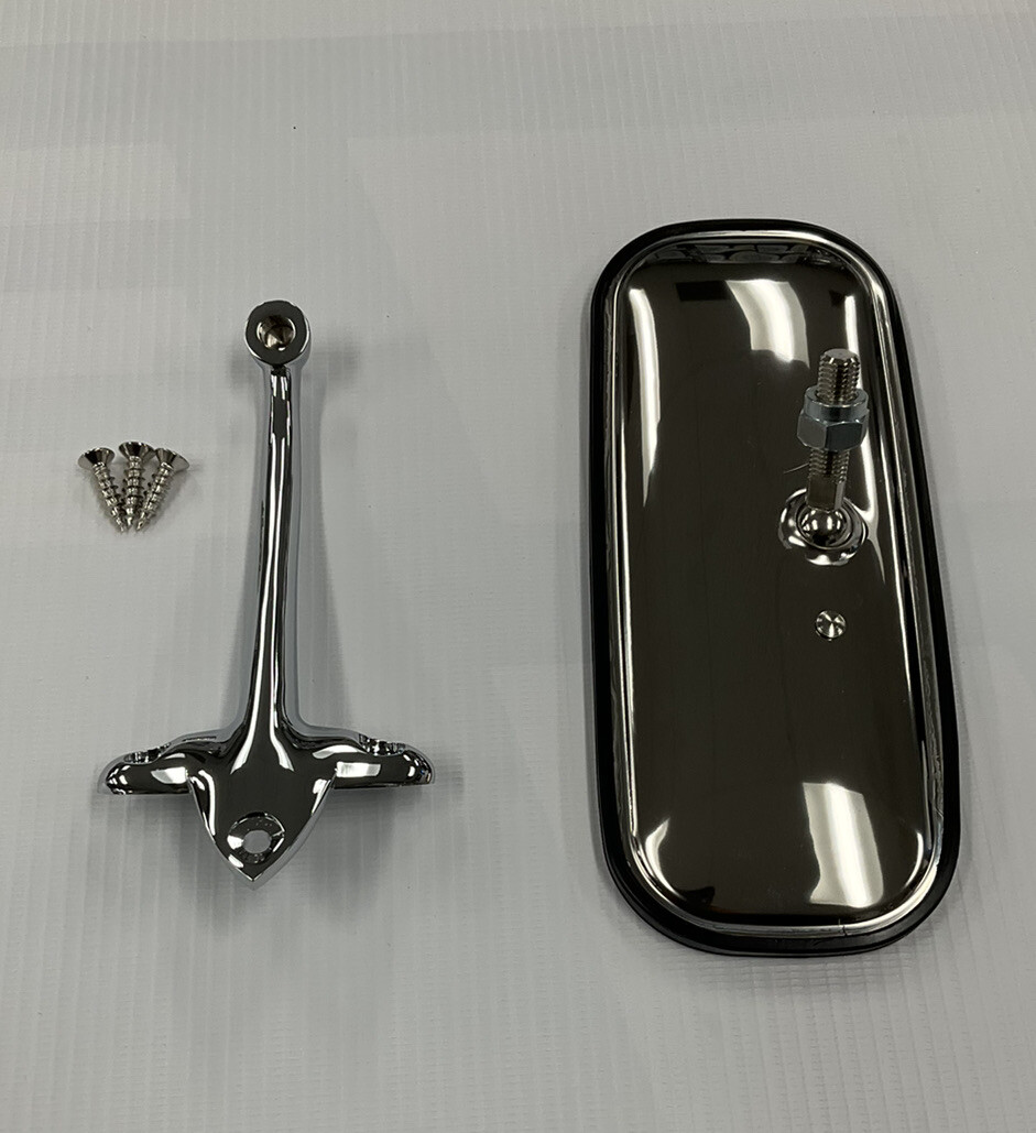 Interior Rear View Mirror Head & Arm Bracket Set for 1955-1959 Chevy Gmc Pickup