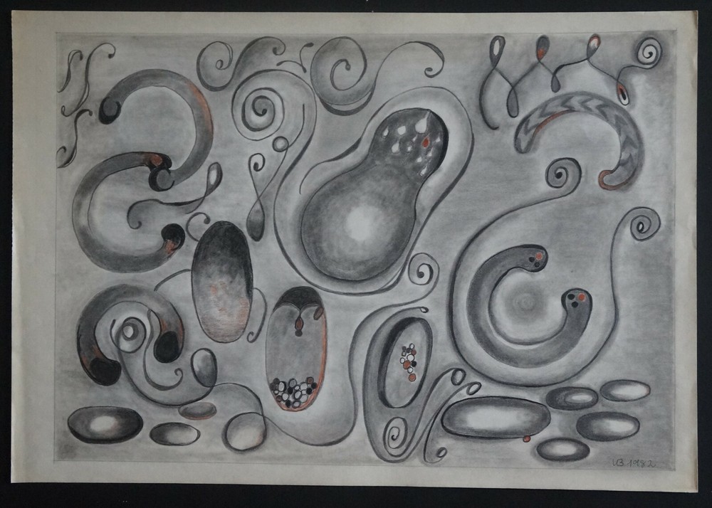 U. Berta (20th) "Composition" Signed