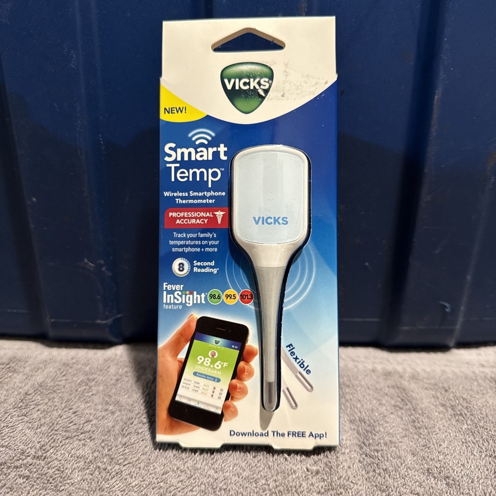 VICKS - SMART TEMP - BLUETOOTH WIRELESS SMARTPHONE THERMOMETER