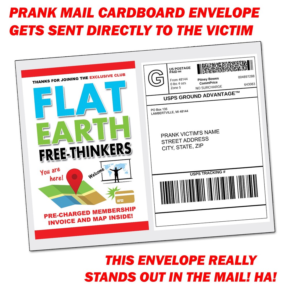 Flat Earth Fake Prank Mail Sent Anonymously!