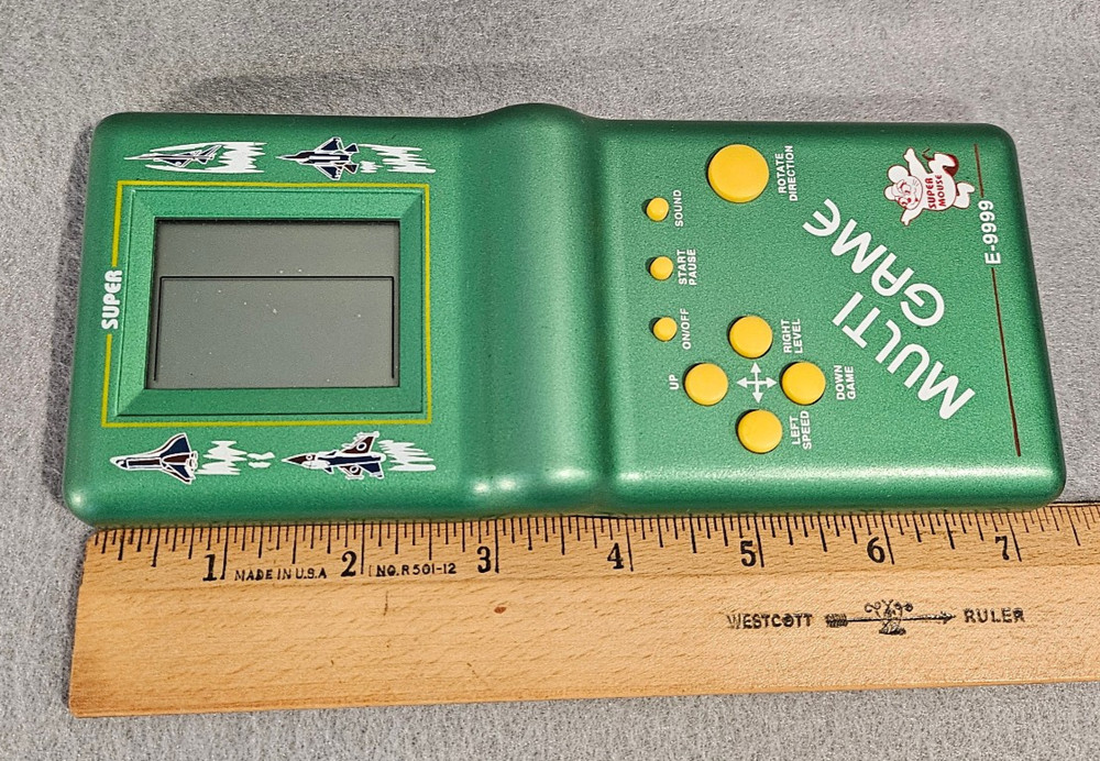 Vintage E-9999 Super Mouse Multi Game Electronic Handheld, Works