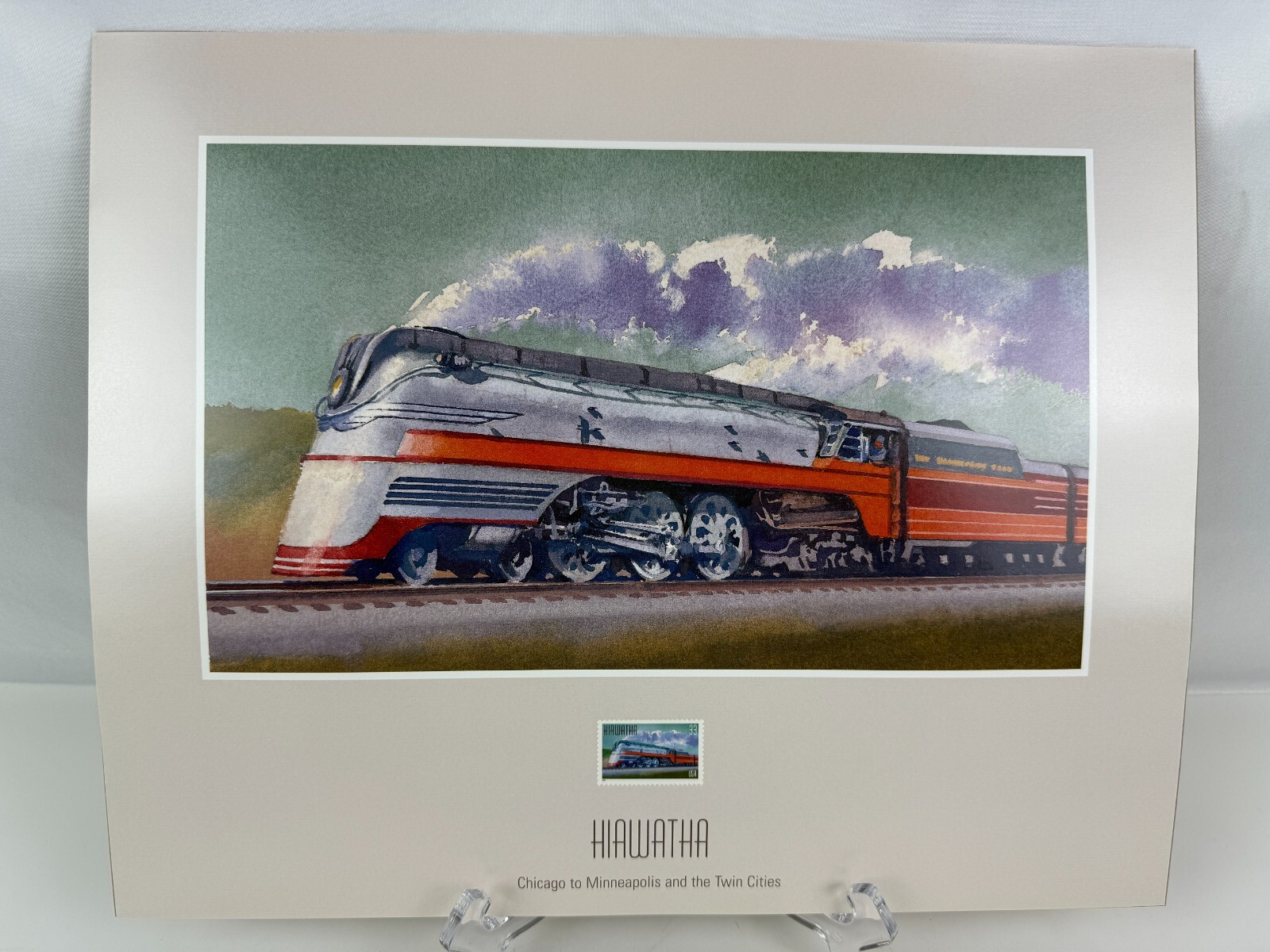 USPS "All Aboard" Stamp Complete Set Prints,Post Cards 1st Day of Issue Aug 1999