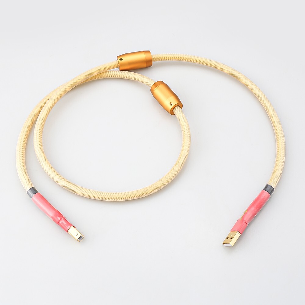 Hi-end OCC Silver-plated USB audio cable Data USB Hifi cable DAC A-B USB cable