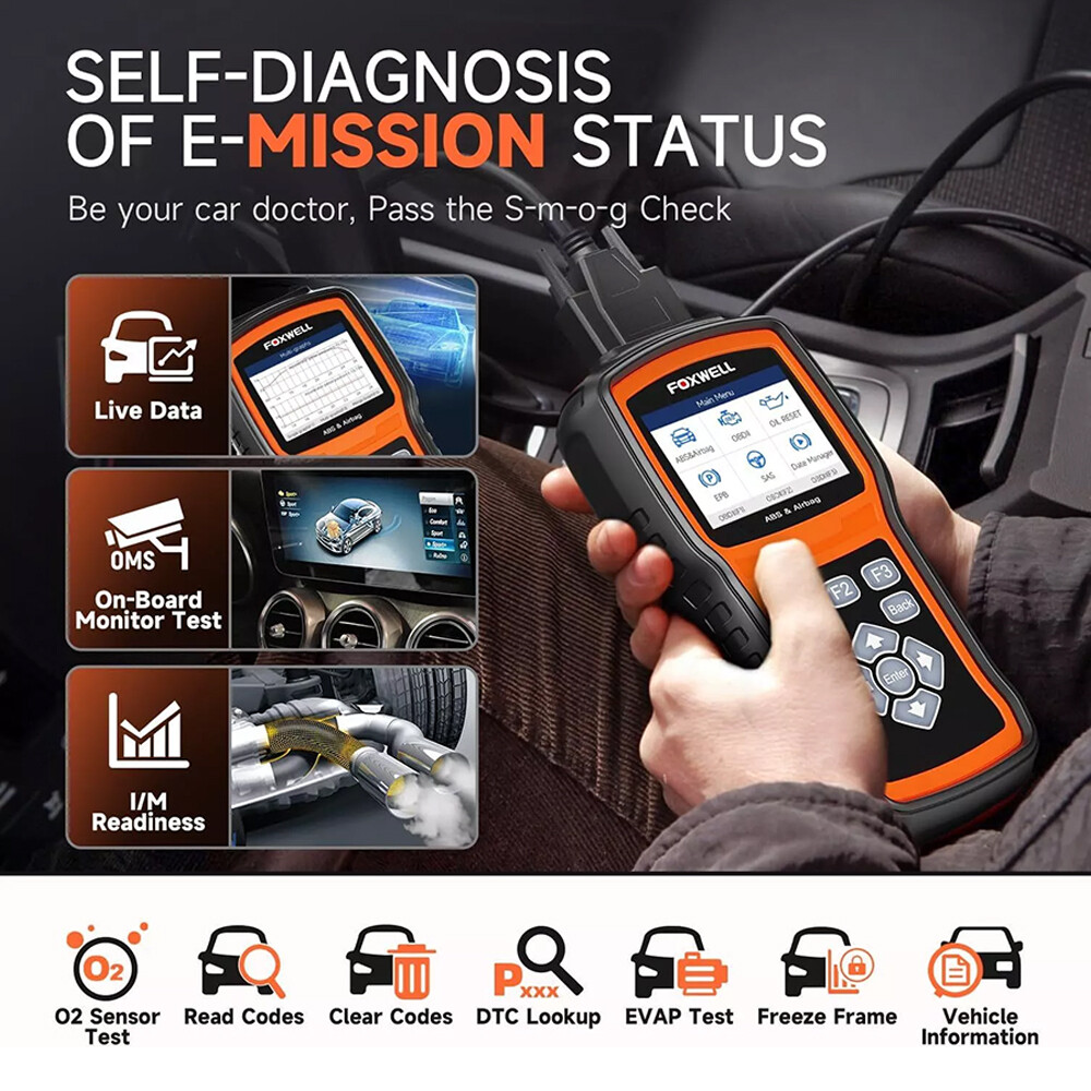 Bi-directional Car Scanner ABS Bleeding SAS SRS OBD2 Code Reader Diagnostic Tool