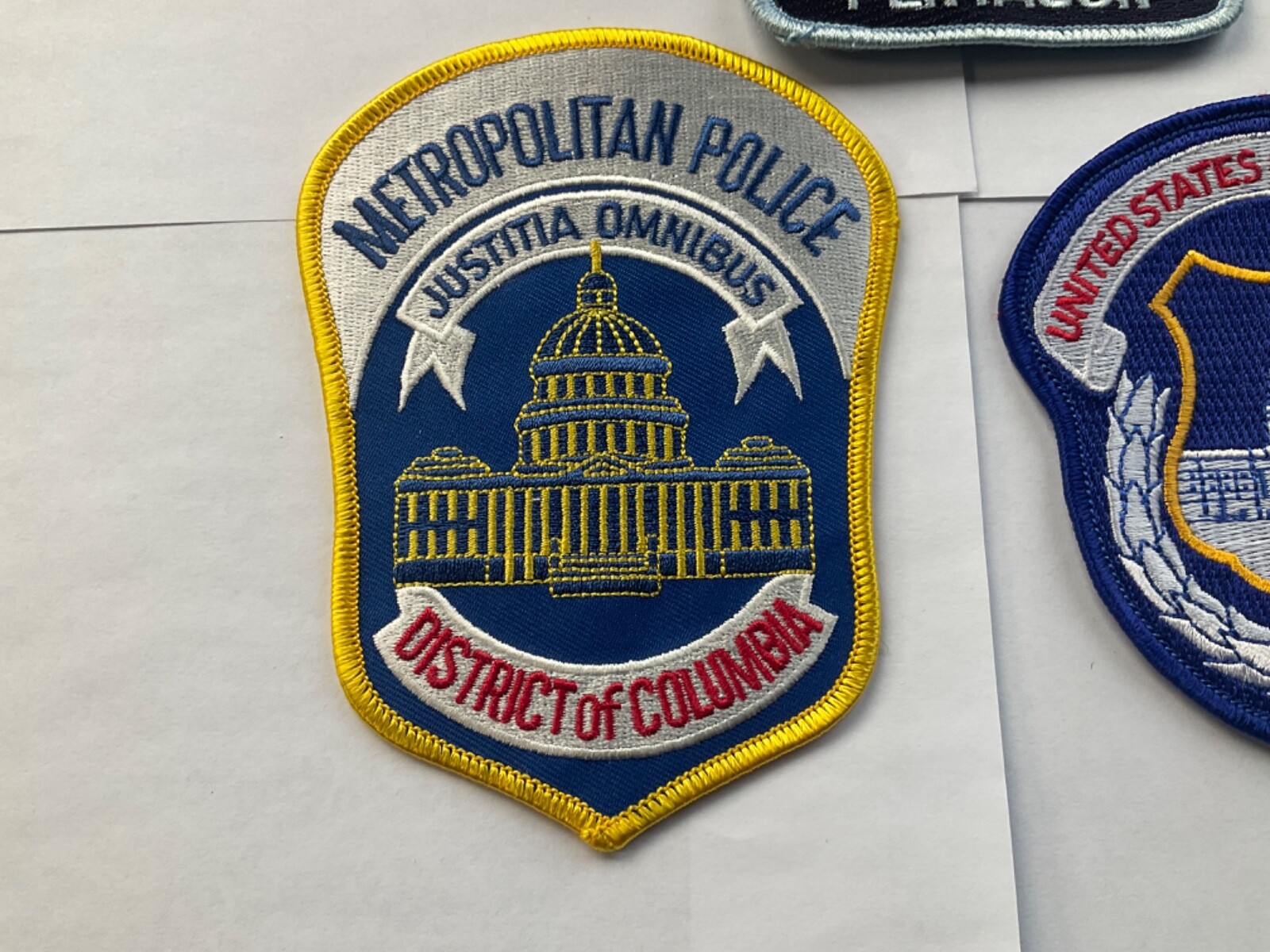 U.S. PENTAGON PATCH, DC. CAPITOL, METROPOLITAN COLLECTOR SET