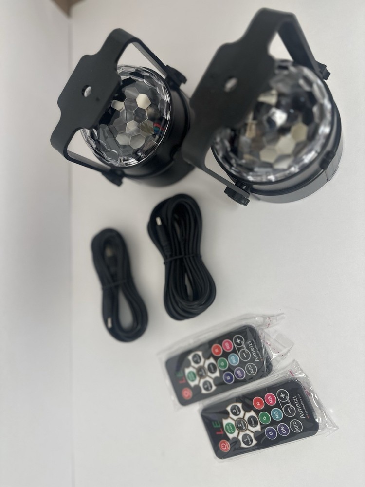 Aimeizi LED Disco Party Light 2 Pack Multicolor Remote Control