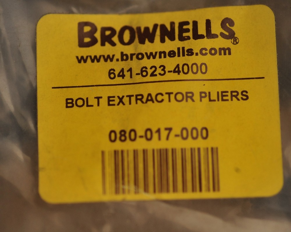 Brownells Bolt Action Rifle Extractor Plier Tool