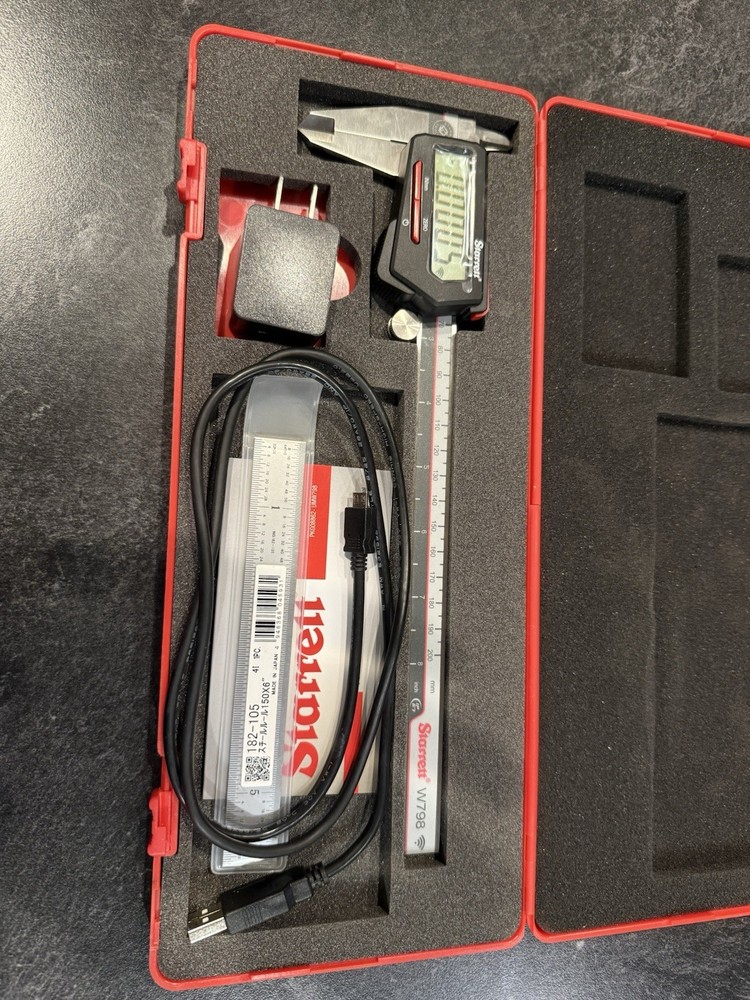 Starrett W798 Electronic Wireless Digital Caliper with Case