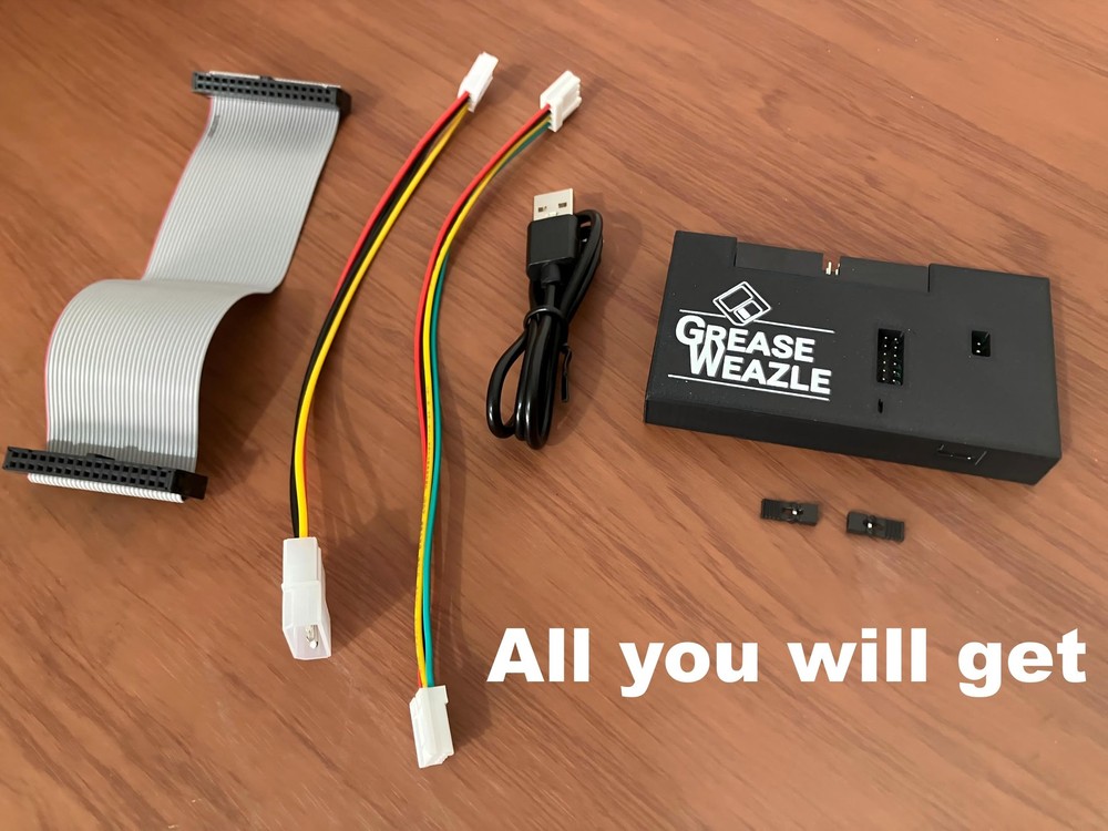 GreaseWeazle Version 4.1 New Firmware Complete Kit Read Write Atari ST & Amiga