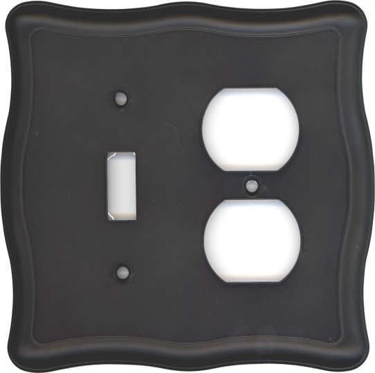 Switch Single/ Single Duplex Wall Plate Oil Rubbed Bronze