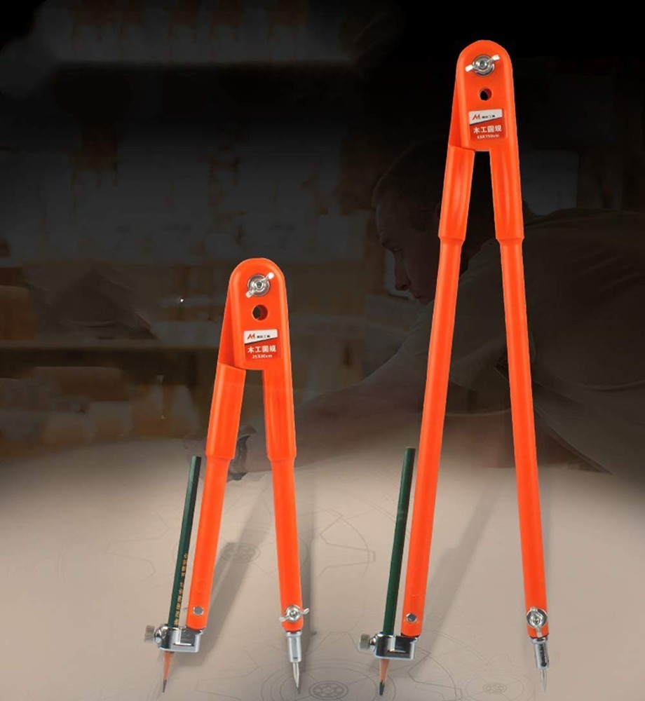 Professional Woodworking Compass Pencil Marking Compass Circle Maker Scriber ...