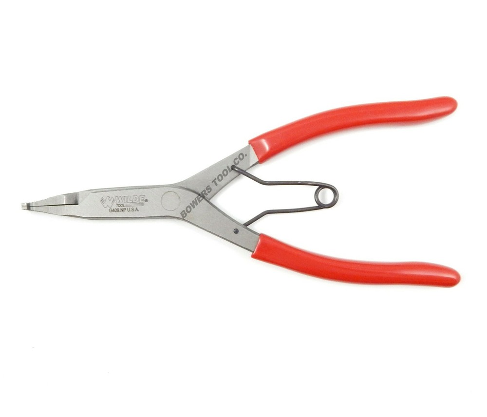 Wilde Tool 9” Right Angle & Straight Lock Ring Plier Set Snap Retaining USA MADE