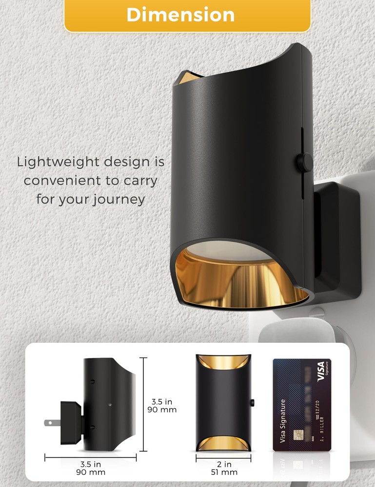 Night Light, Dimmable Night Lights Plug into Wall, Dusk to Dawn Sensor, Soft ...