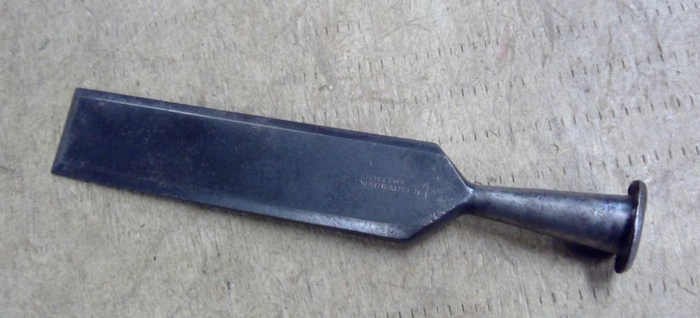 Vintage T.H. Witherby 1-1/2” Wide Beveled Edge Socket Chisel