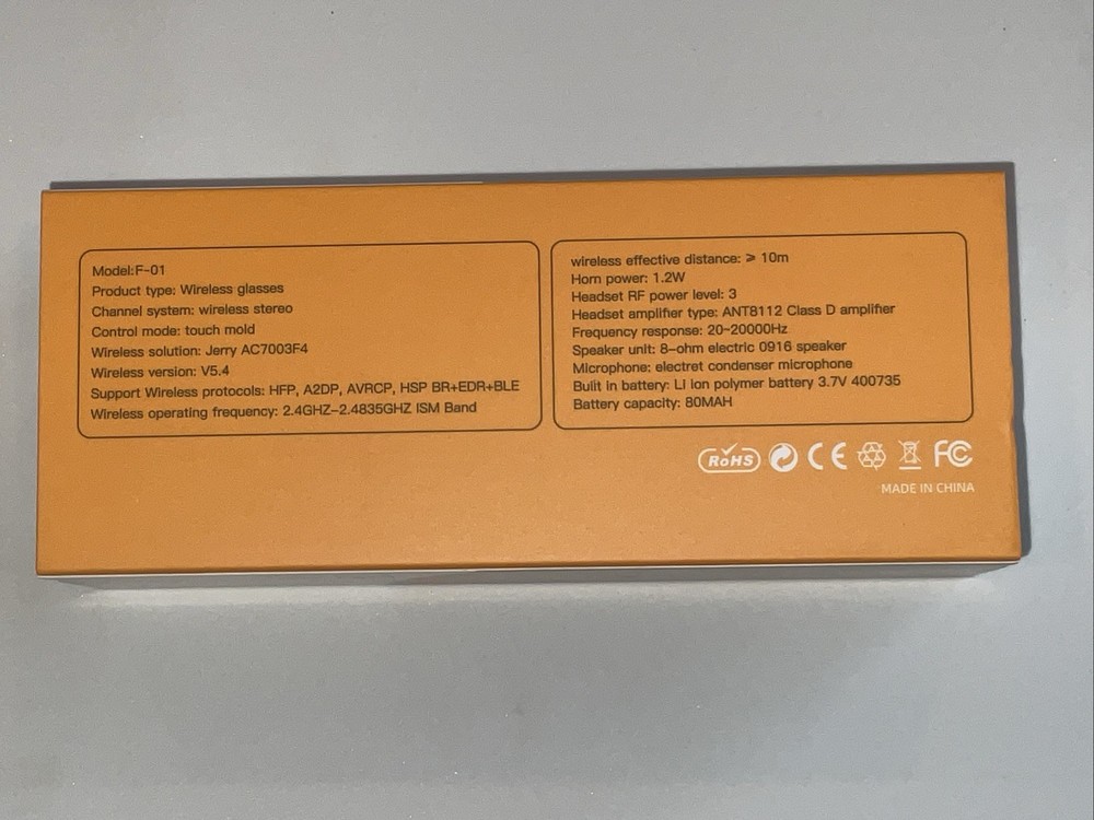 Smart Bluetooth Glasses