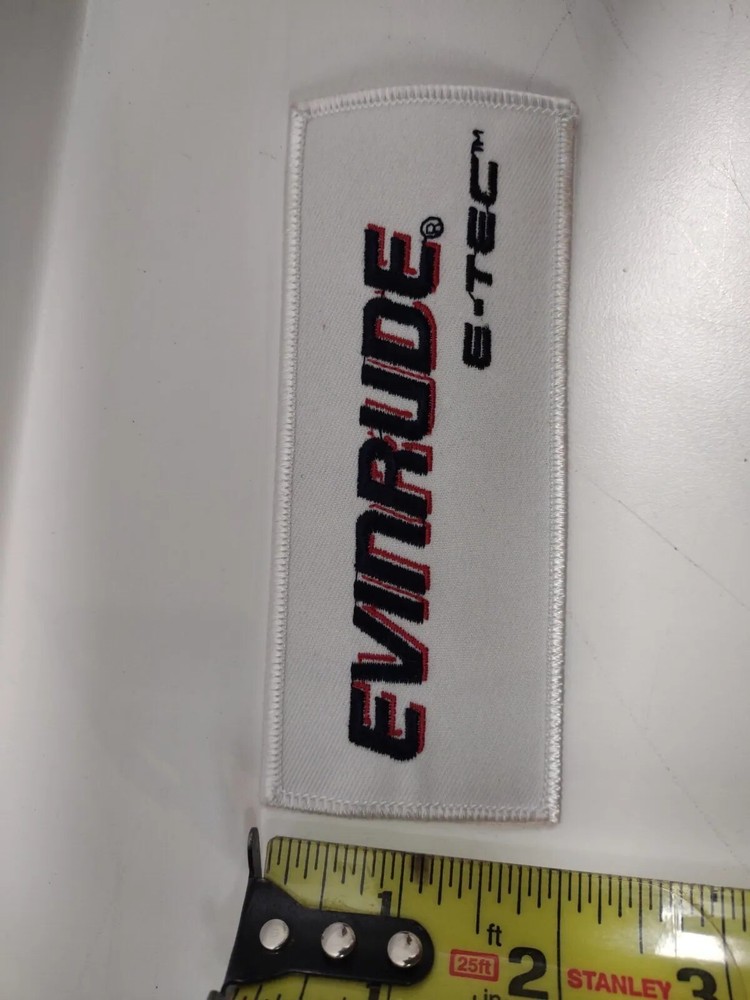 Evinrude E-Tec Embroidered Patch Boating Motors 5 inch