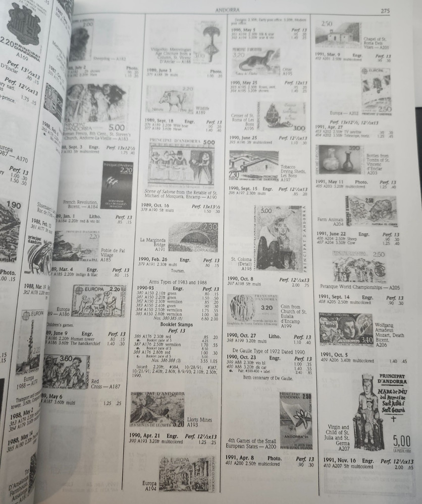 2000 Scott Standard Postage Stamp Catalogue Complete 6 Volume Set