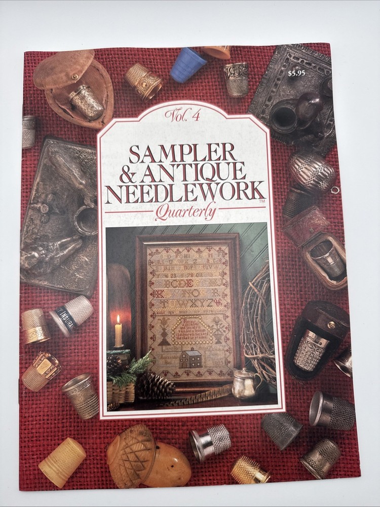 Sampler & Antique Needlework Quarterly Magazines Vol. 4 Patterns CrossStitch