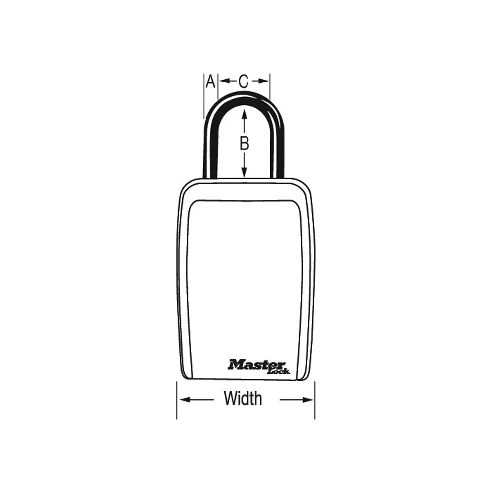 NEW MASTER LOCK PUSH BUTTON KEY PORTABLE LOCK BOX #5422D