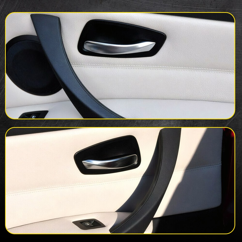 Passenger Side Inner & Outer Door Panel Handle Pull Trim Cover For BMW E90 328i
