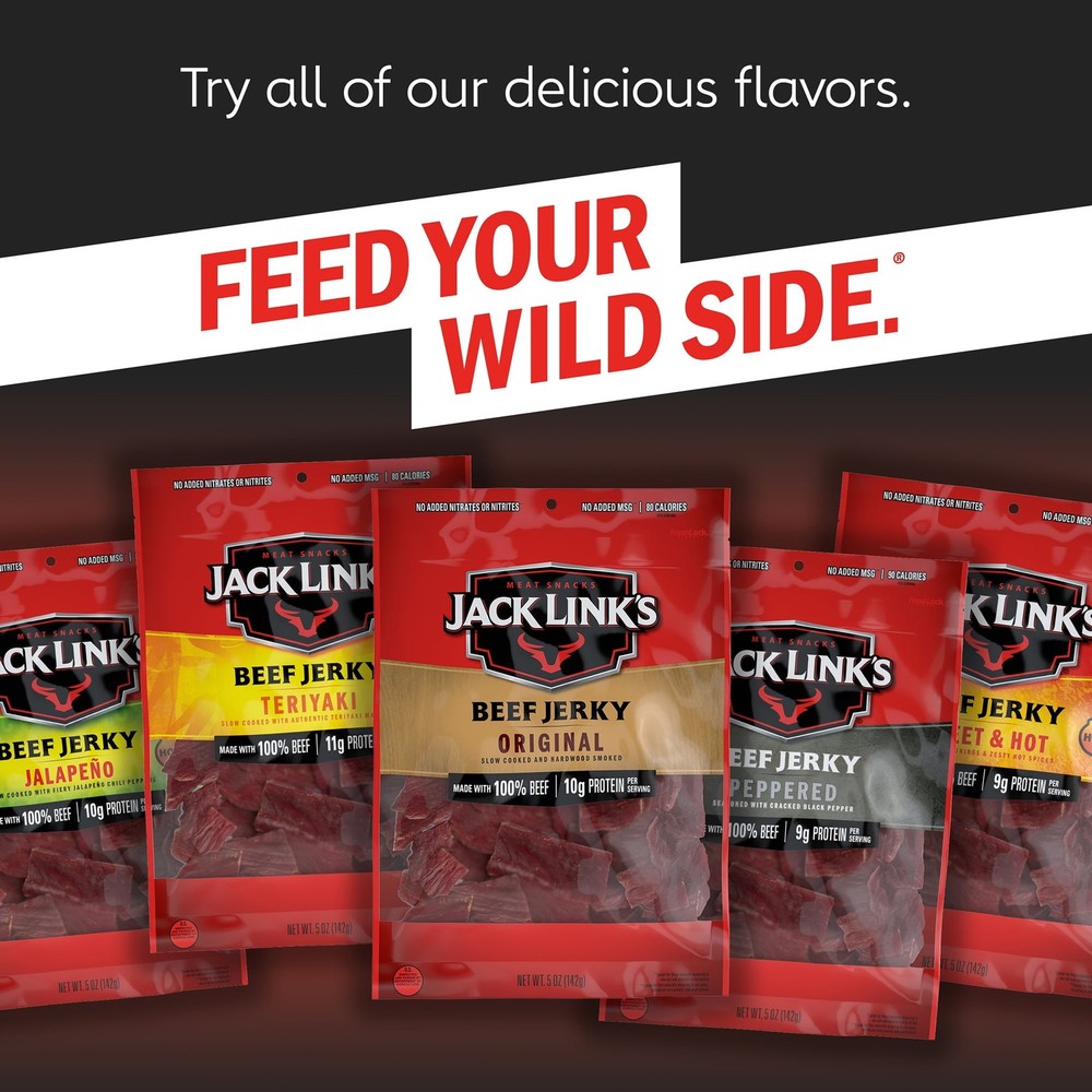 Jack Link's Original & Teriyaki Beef Jerky, 9 Pack
