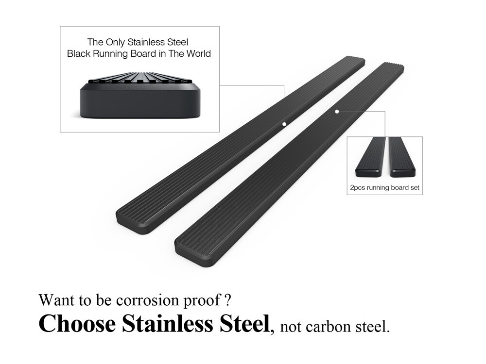 Premium 5" Black iBoard Side Steps Fit 03-11 Honda Element