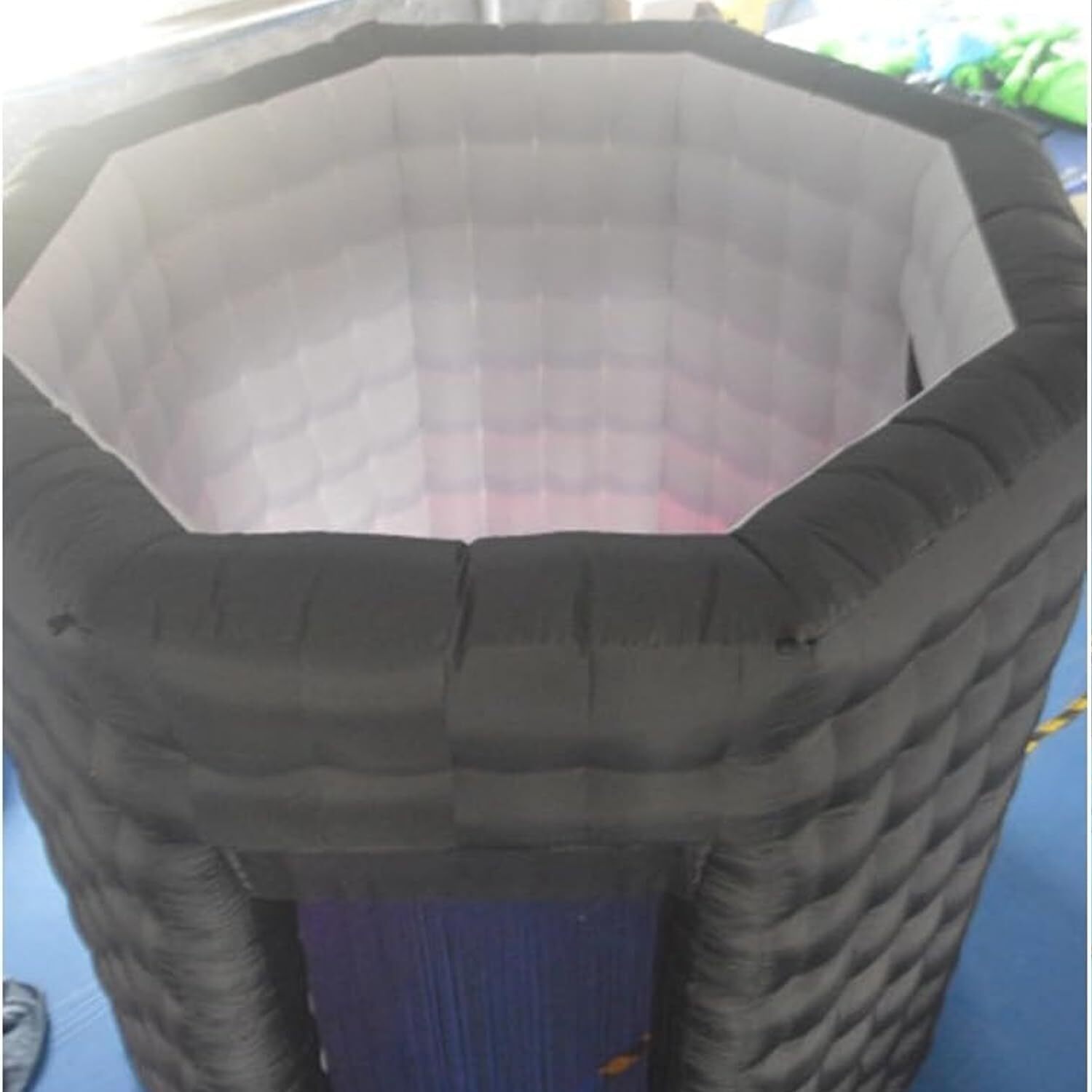 Inflatable Octagonal Photo Booth Enclosure 2 Doors W/LED Light & Blower for Bars
