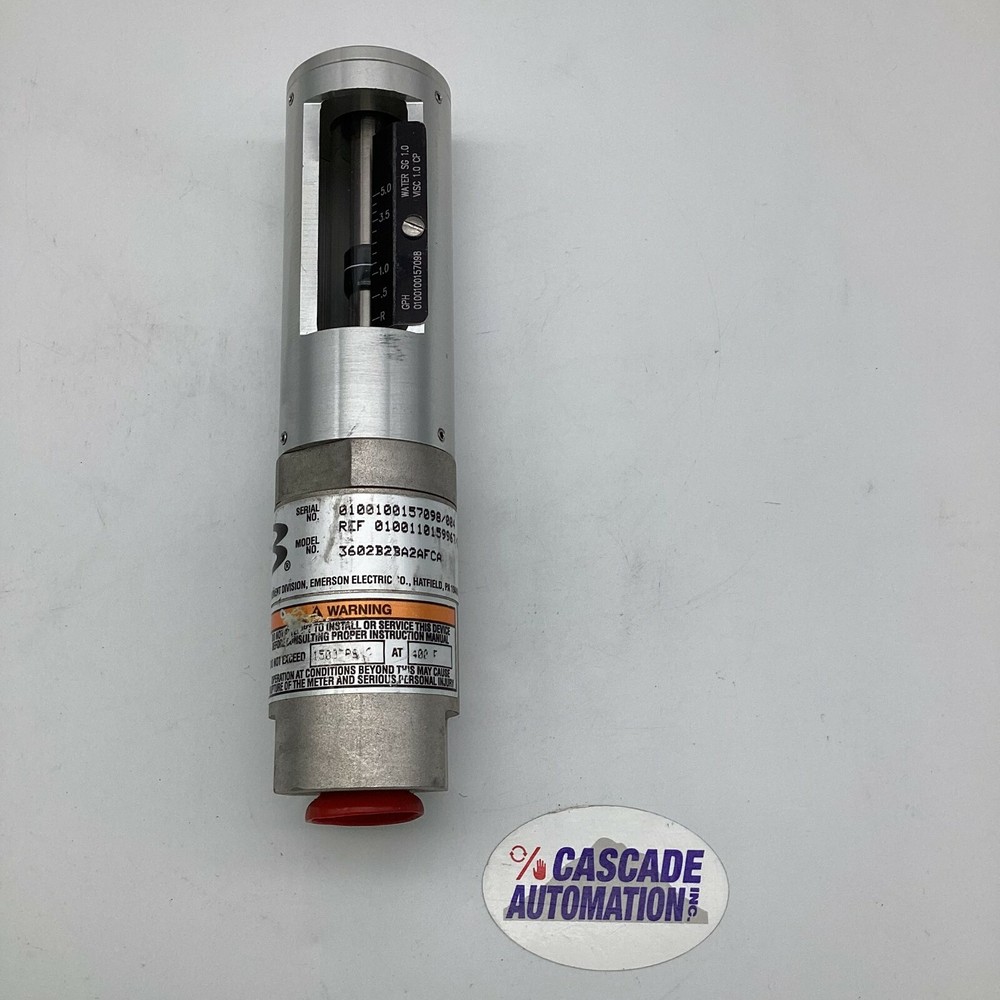 BROOKS INSTRUMENTS 0-5 GPH VARIABLE AREA FLOW METER 3602B2BA2AFCA