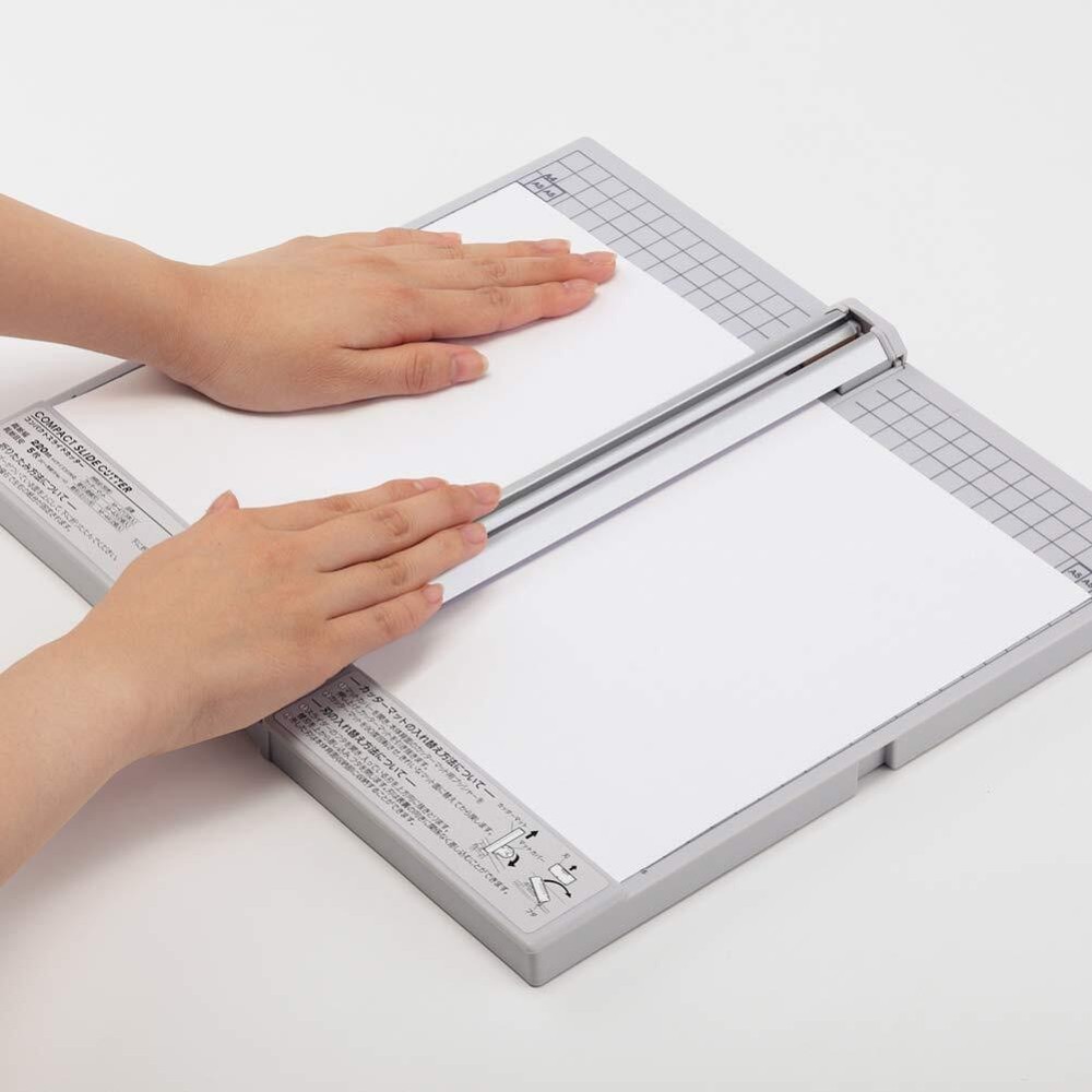 Lihit lab. Cutter Compact Slide Cutter A4 Horizontal Compatible 5 Straight Blade
