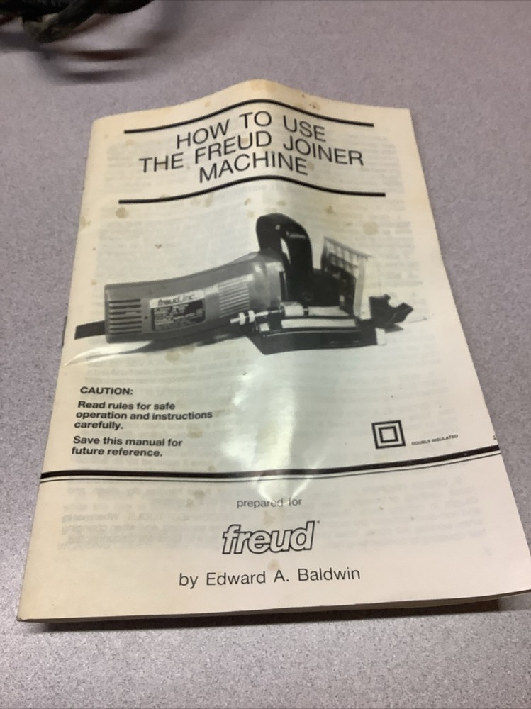 Freud 4” Biscuit Joiner Machine Model: JS 100 A ~ With Case & Manual