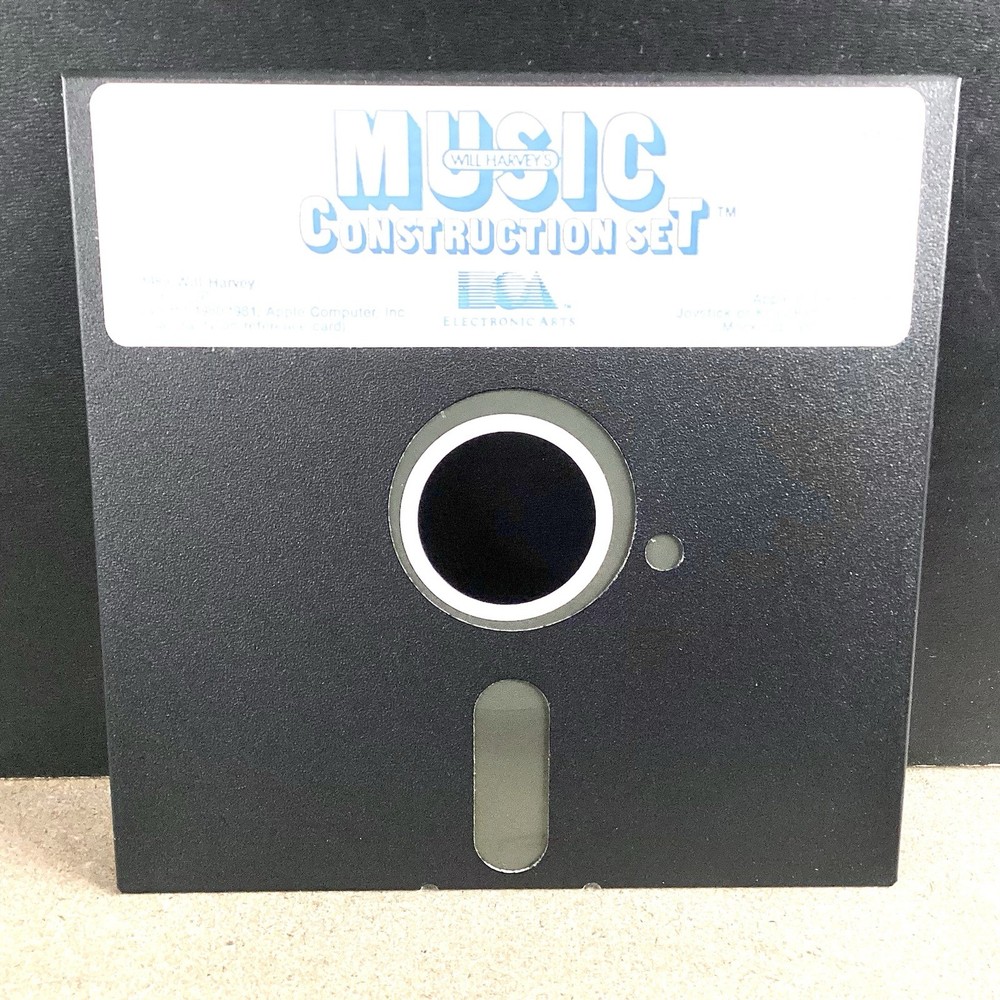 Apple II Will Harvey’s Music Construction Set Software Floppy Disk