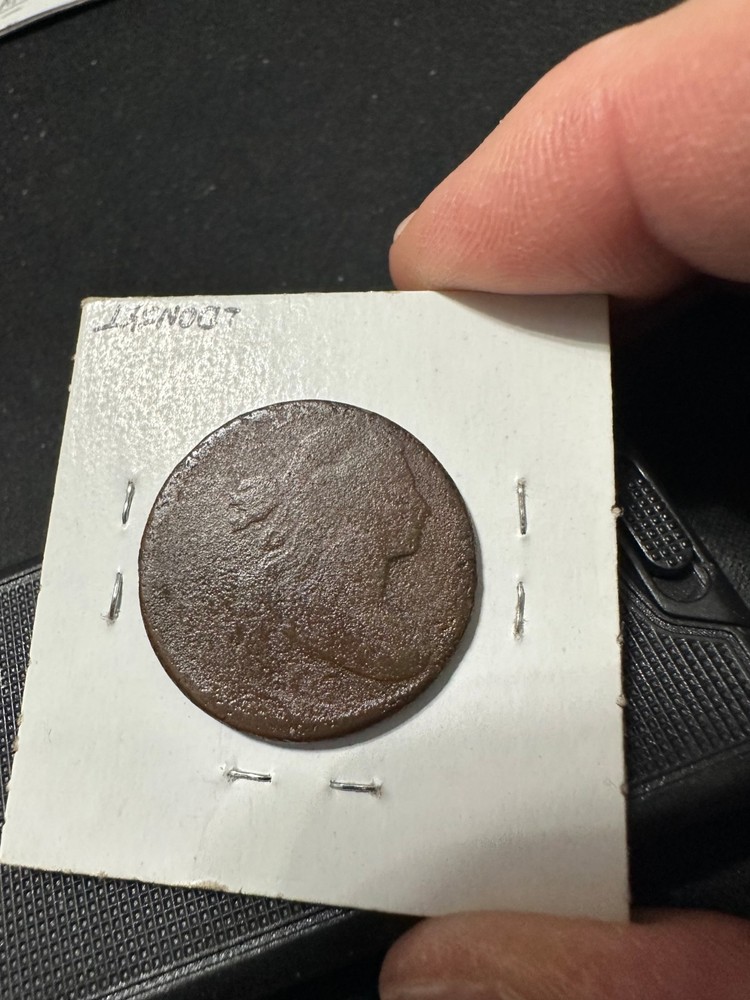 1807 large cent ERROR OFFSTRUCK VG Details