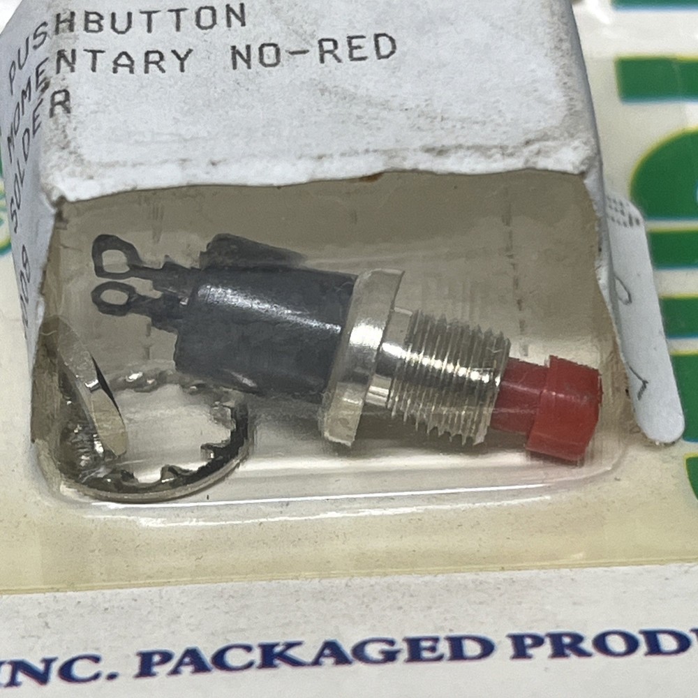 AUGAT ~ MSPS103C2 ~ MINIATURE PUSHBUTTON RED