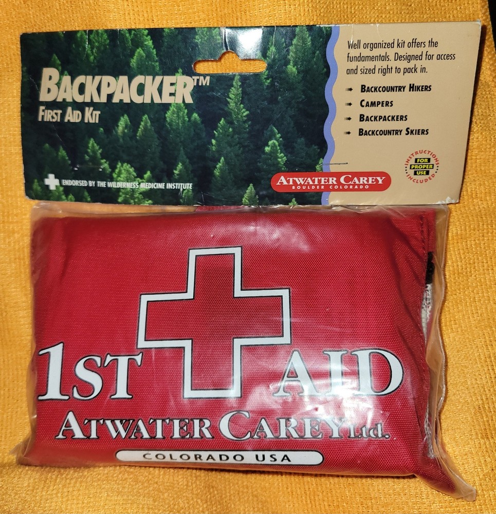 Backpacker Atwater Carey First Aid Kit