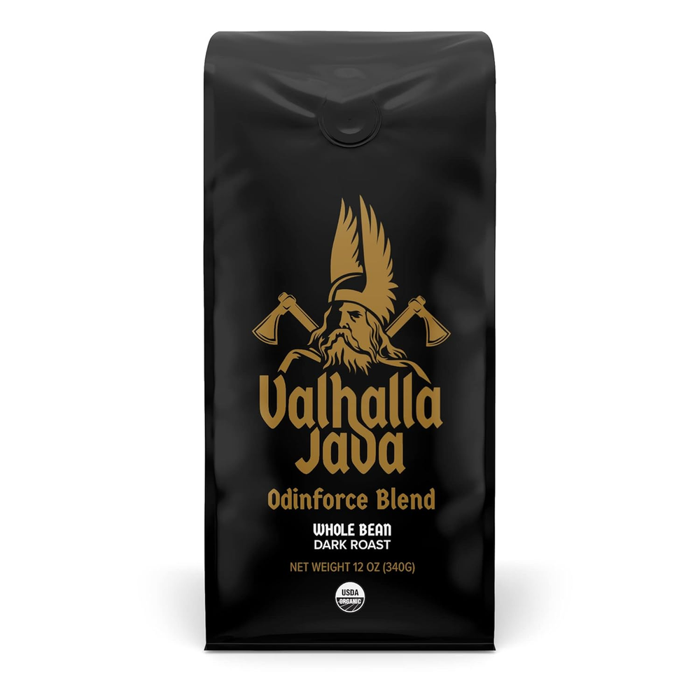 Co. Valhalla Java Odinforce Blend - Whole Bean Dark Roast - Extra Kick of Caf...