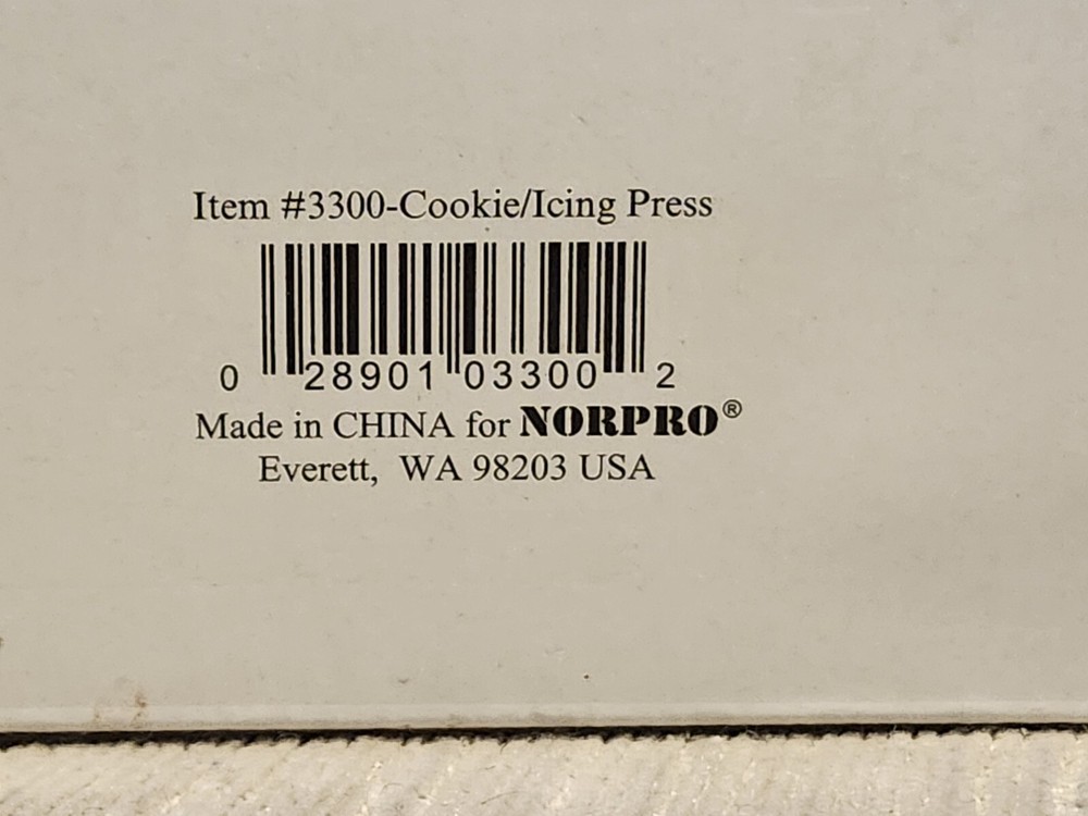 Norpro Cookie/Icing press 3300 (4) Icing tips (22) cookie discs NWB