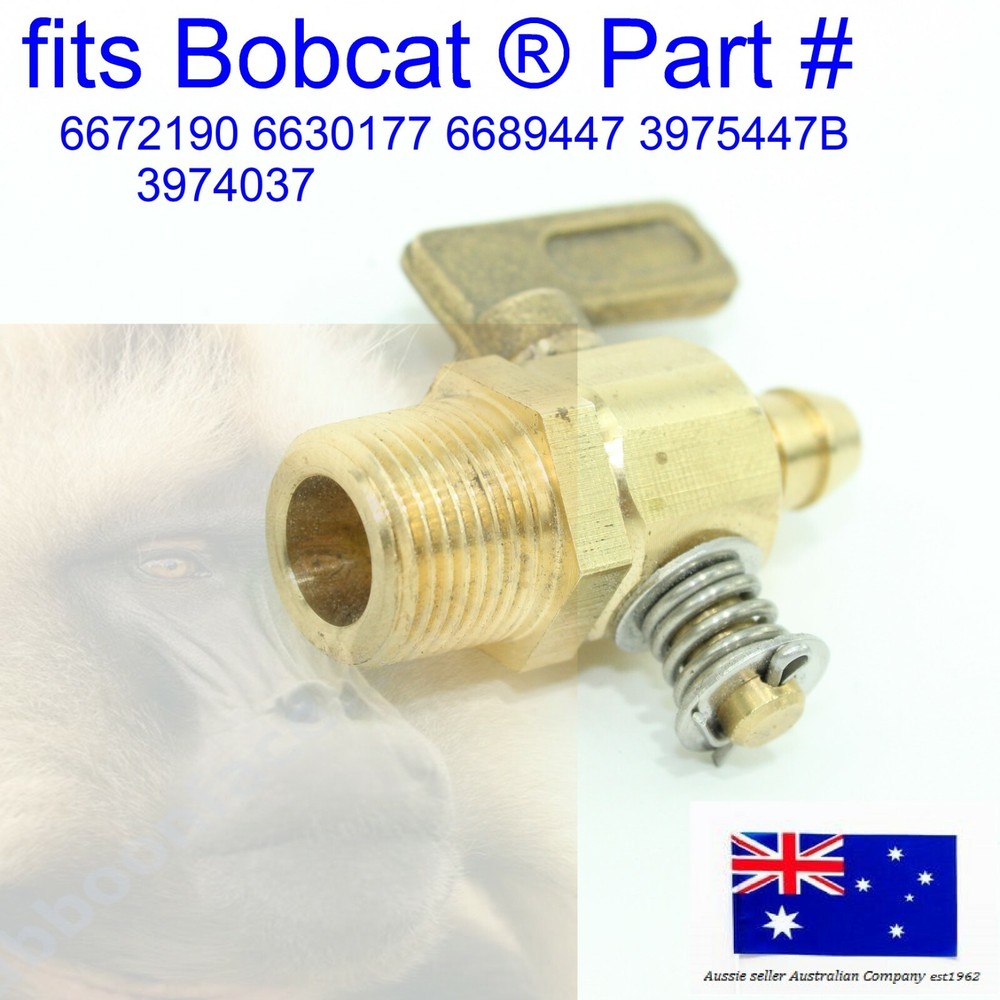 Drain Cock Valve Tap fits Bobcat 6672190 6630177 E35Z E35i E37 E42 E45 E50 E55