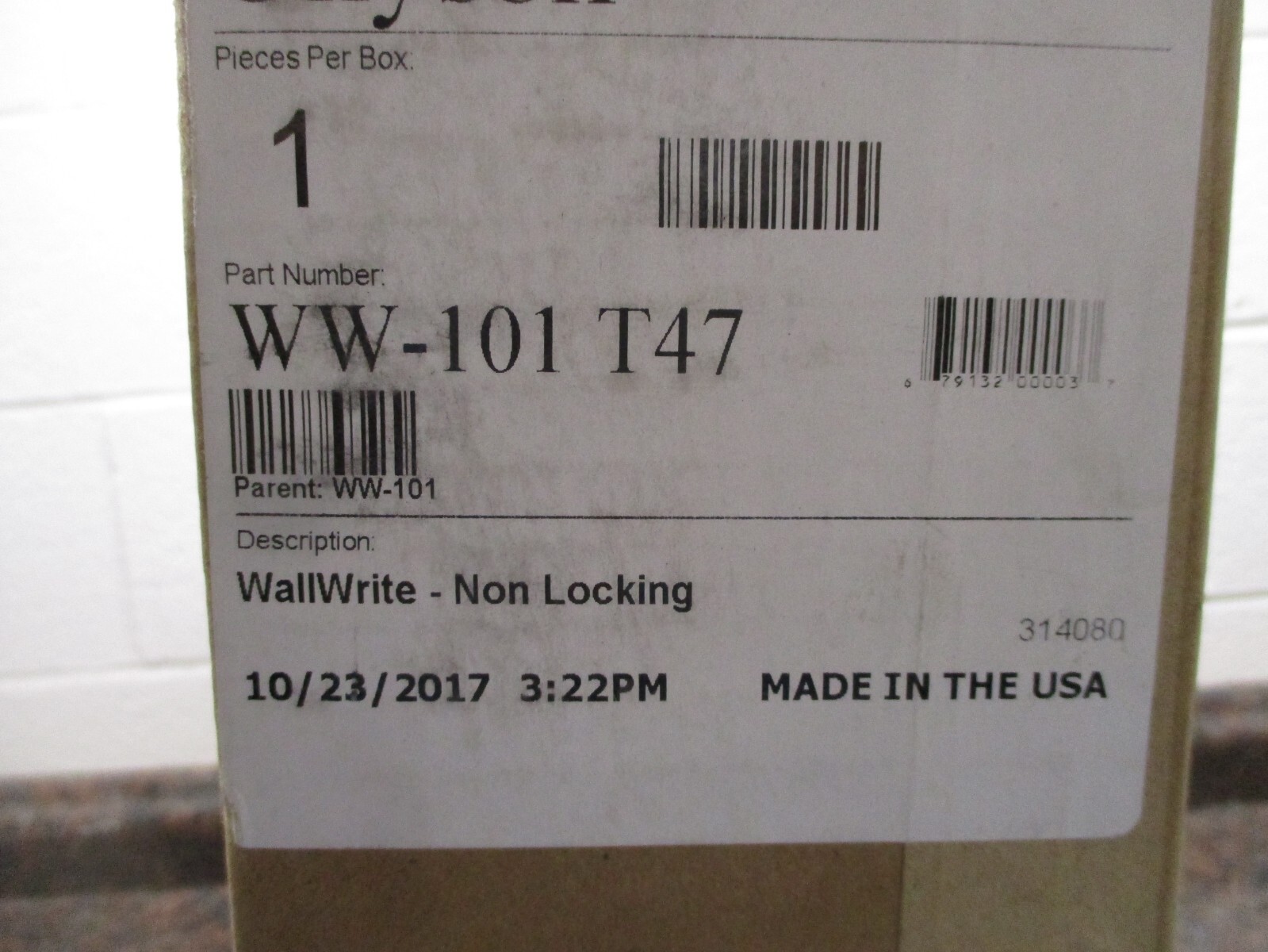 NEW Wall-Rite Ww-101-T47 Wall Mounted Desk,20X16-3/8X3-3/8In,Gray