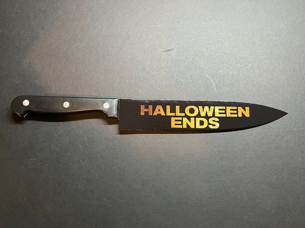 Halloween Ends Knife With Sublimated Stand