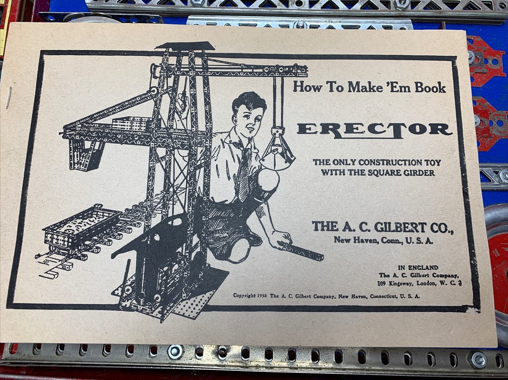 A.C. Gilbert copmany 7 1/2 erector set Vintage